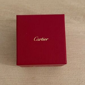 Cartier Small Red Gift Box with Gold Logo